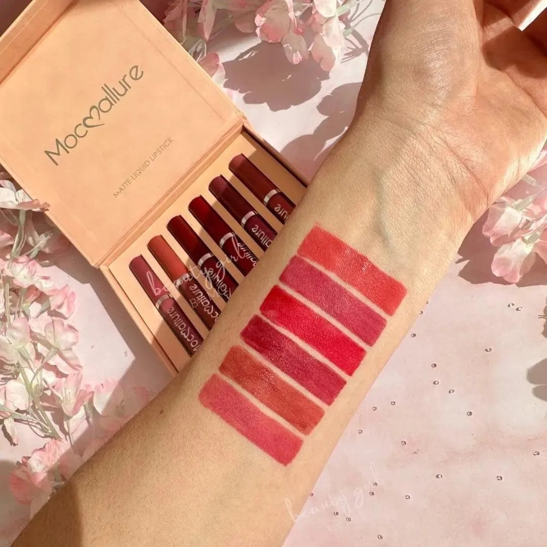 Mocallure Transparent Clear Lip Gloss set of 12 in sleek packaging